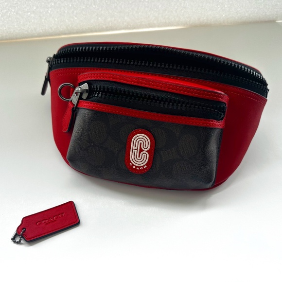 Coach Westway Belt Bag – Colorblock Signature Canvas – Authentic Fanny Pack - Picture 1 of 11